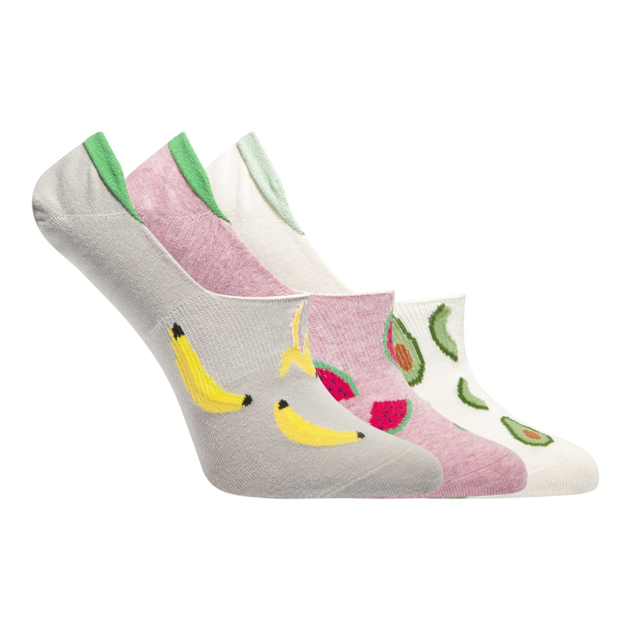 Ripzone Women's Summer Fruits Invisible Socks - 3 Pack Side_Right