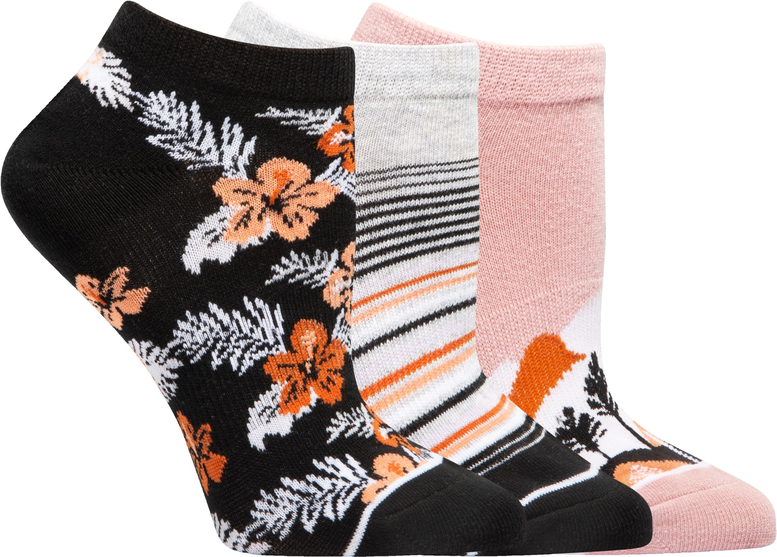 Ripzone Women's Night Tropics No Show Socks - 3 Pack Side_Right