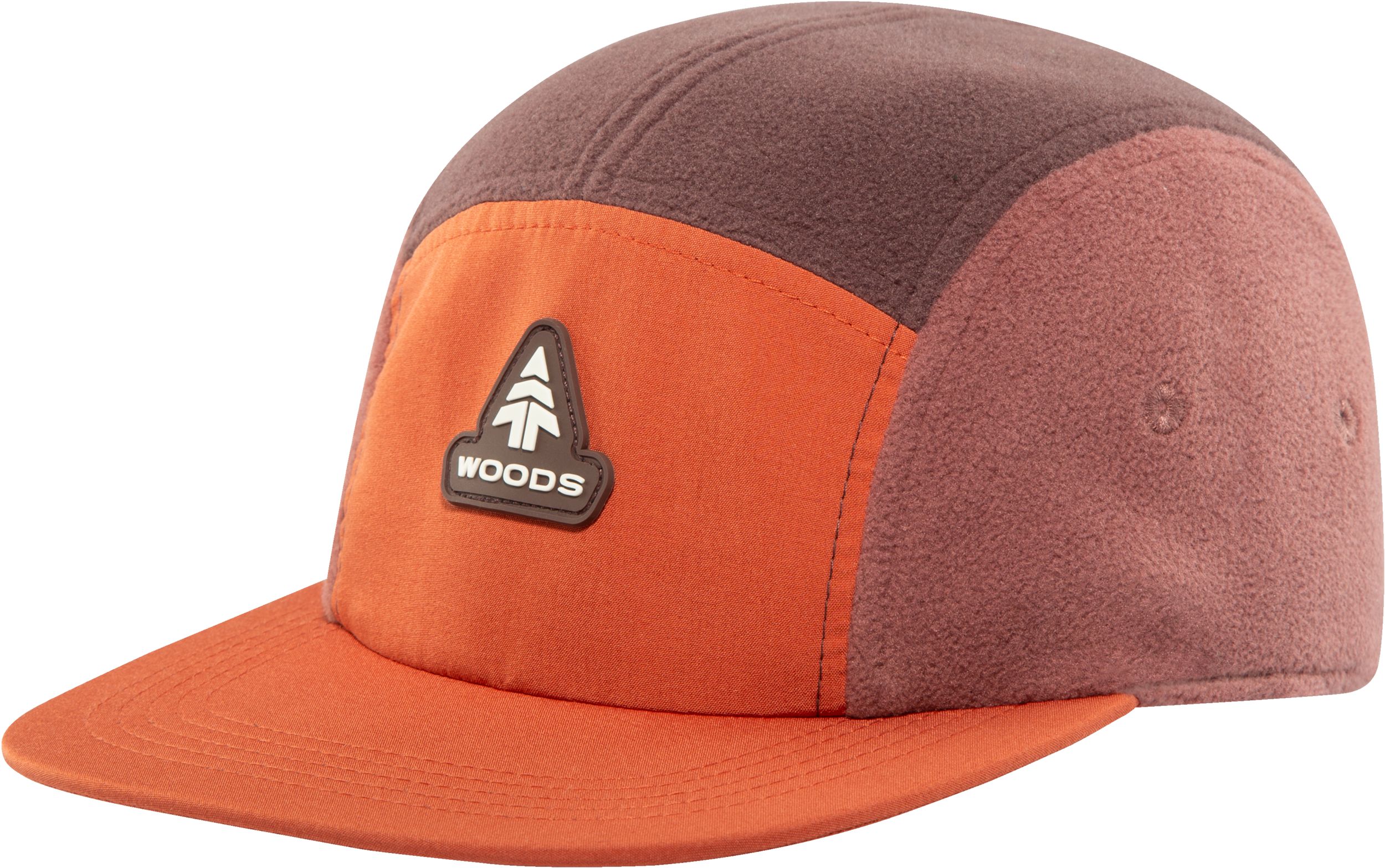 Woods Women's Fleece 5-Panel Hat Front_Three_Fourths_Angled_Left