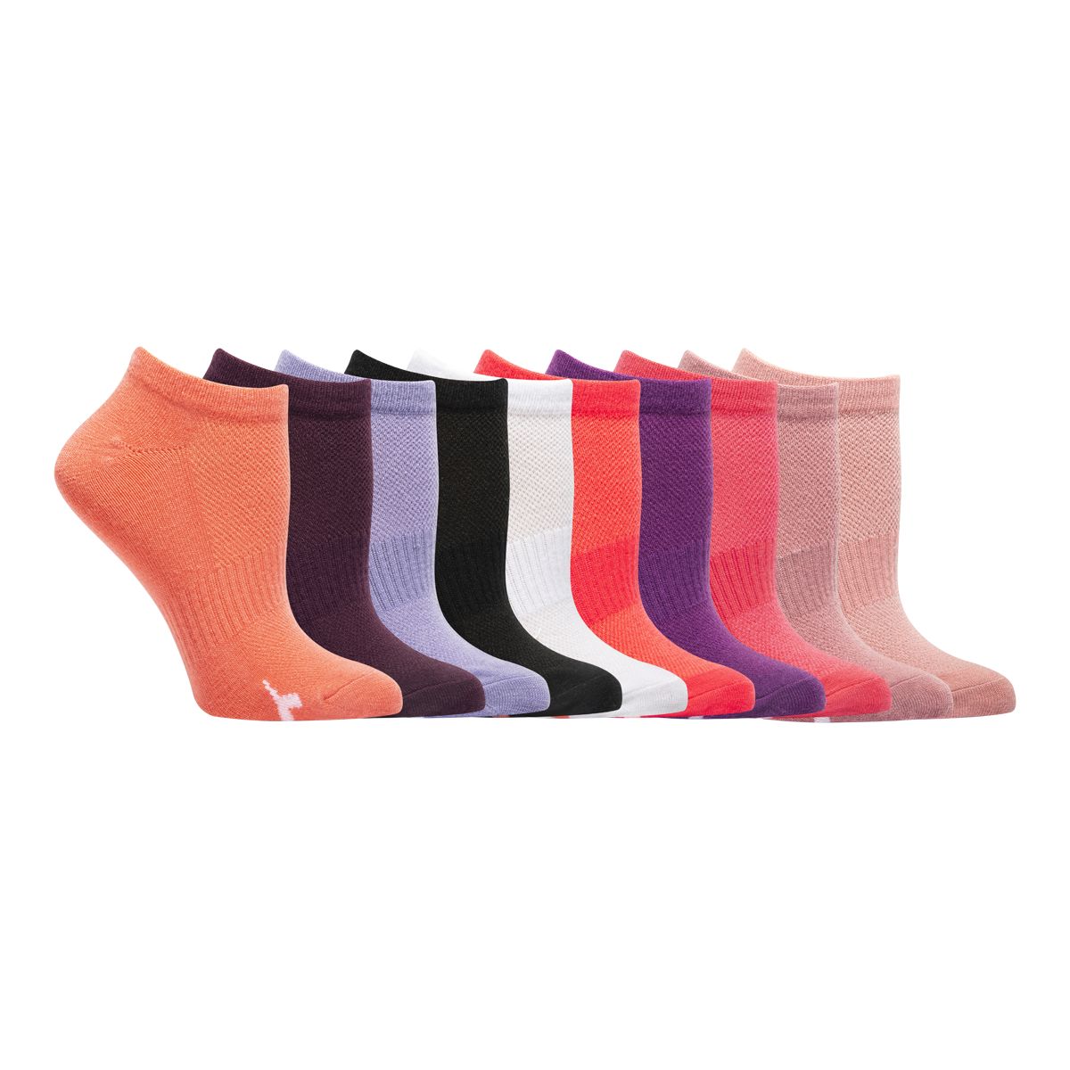 Diadora Women's Colour No Show Socks - 10 Pack