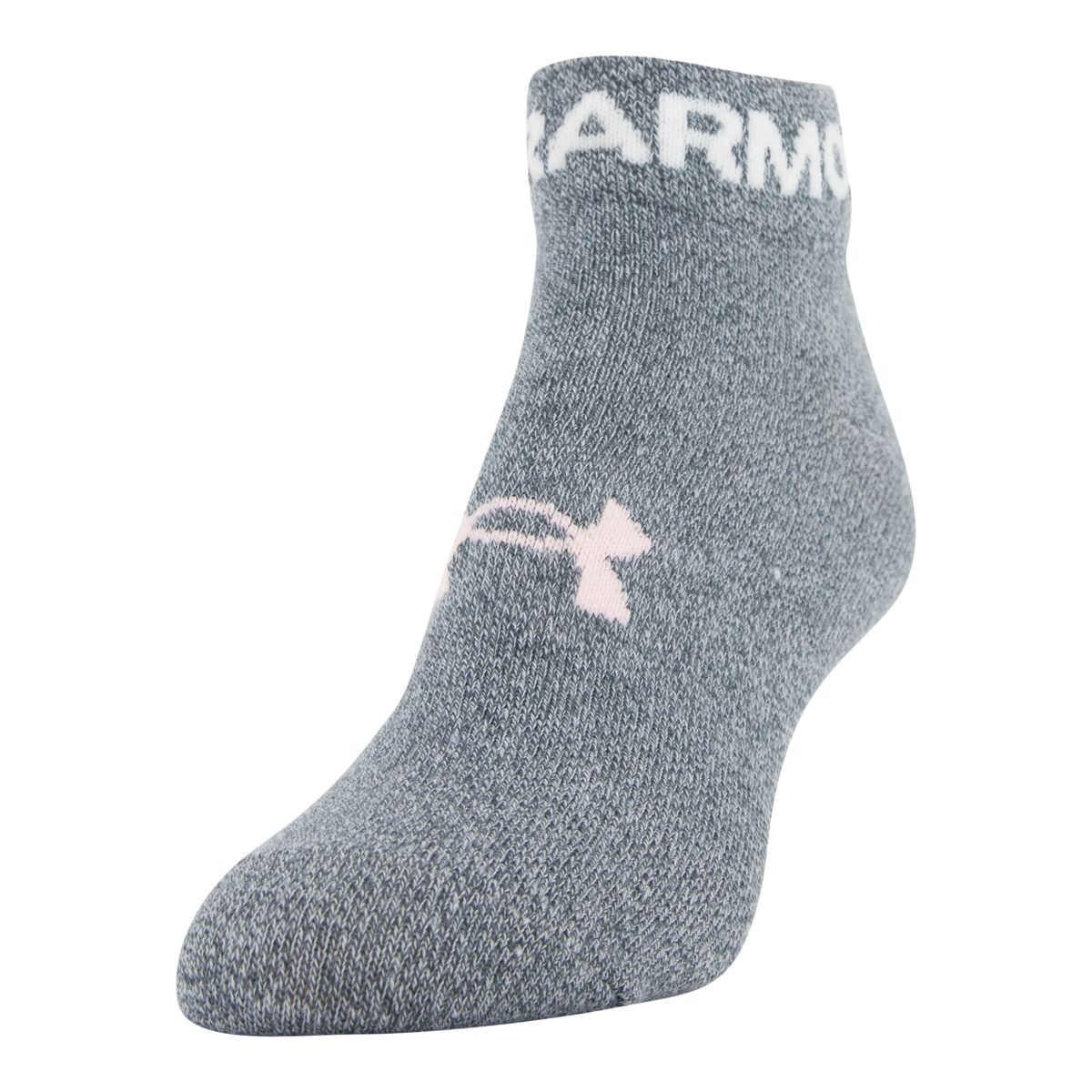 Under Armour Women's Essential No-Show Socks, Arch Support, 6-Pack