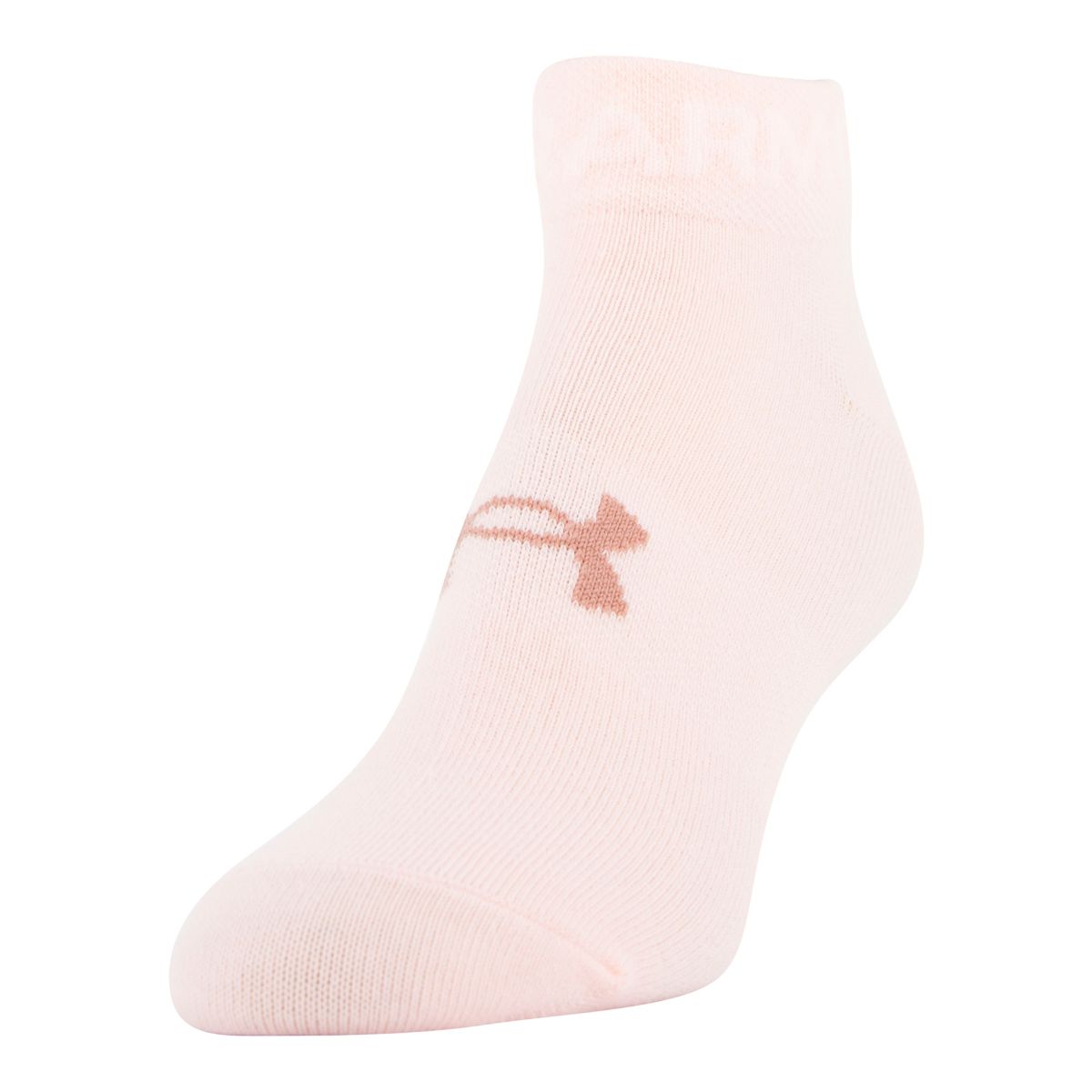 Under Armour Women's Essential No-Show Socks, Arch Support, 6-Pack