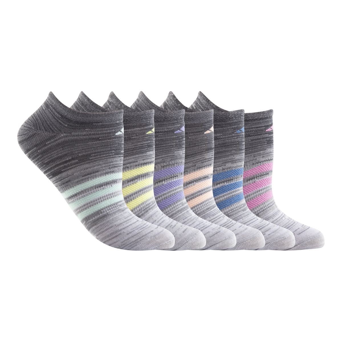 adidas Women's Superlite Space Dye No Show Socks - 6 pk
