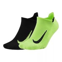 Nike Women's Run Multiplier No Show Socks 2pk Front_Angled_Left