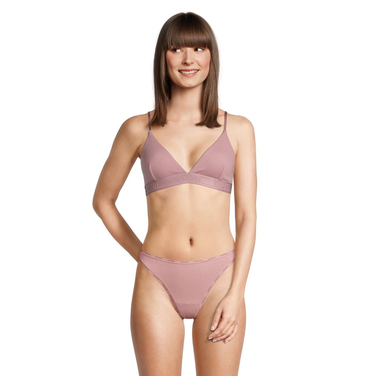 Superdry Women's Organic Ribbed Tri Bralette