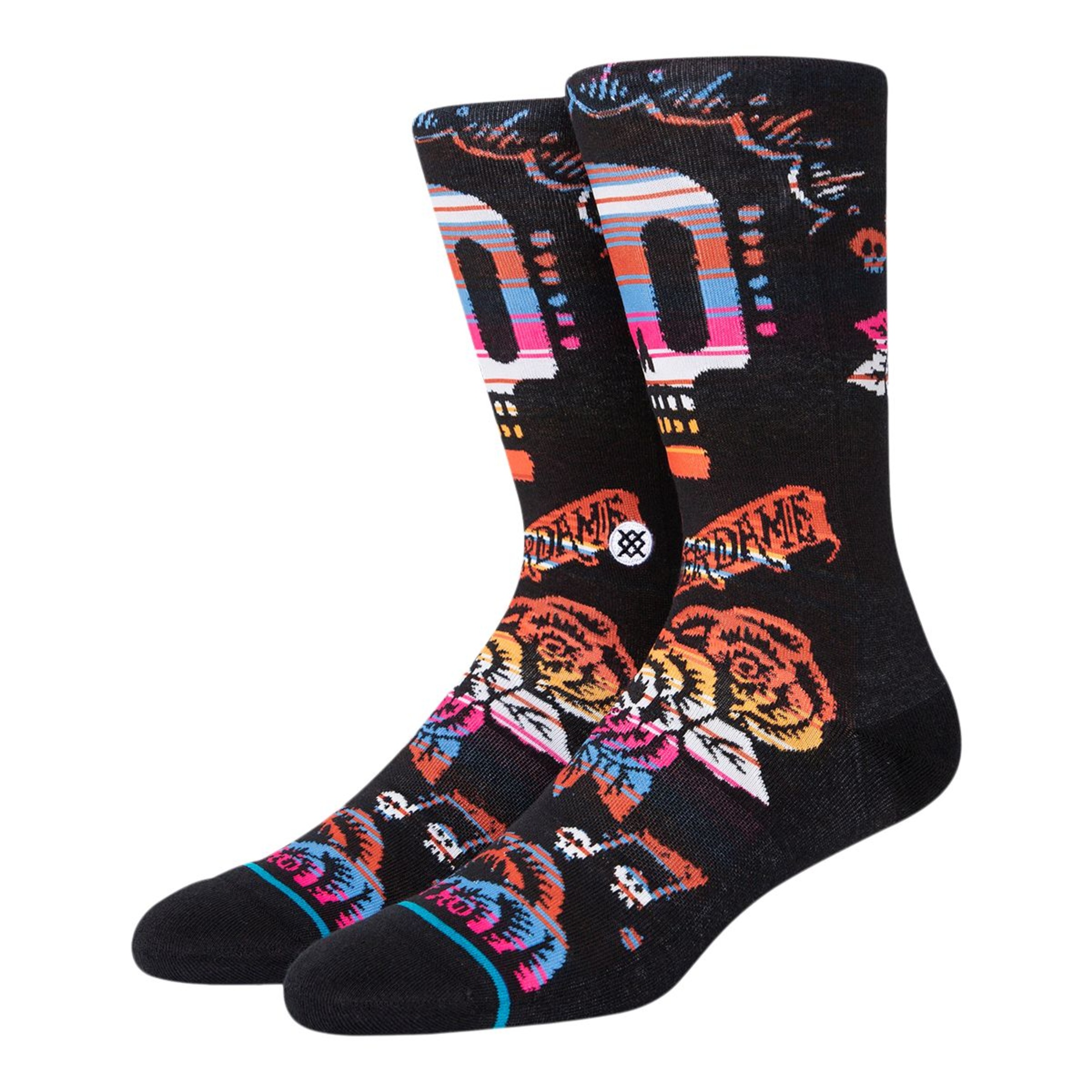 Stance Women's Disney Coco Remember Me Crew Socks Front_Angled_Left
