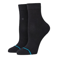 Stance Women's Foundation Lowrider Quarter Crew Socks Front_Angled_Left