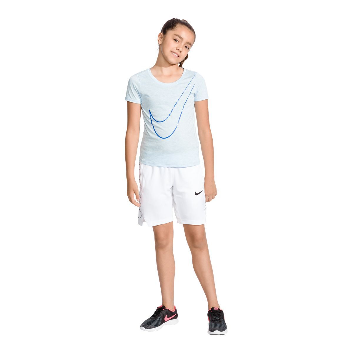 Kids' Nike Performance Lightweight No-Show Training Socks (6 Pair) Front_Angled_Left