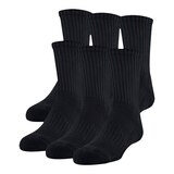 Under Armour Boys' Training Cotton Crew Socks, 6-Pack Front_Angled_Left