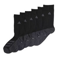 adidas Youth Angle Stripe Crew Socks - 6 Pack Side_Left