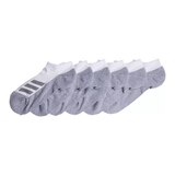 adidas Youth Angle Stripe Cushion No Show Socks - 6 Pack Side_Left