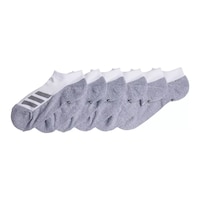 adidas Youth Angle Stripe Cushion No Show Socks - 6 Pack Side_Left