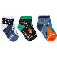 Ripzone Boys' Toddler Quarter Crew Socks - 3 Pack Side_Right