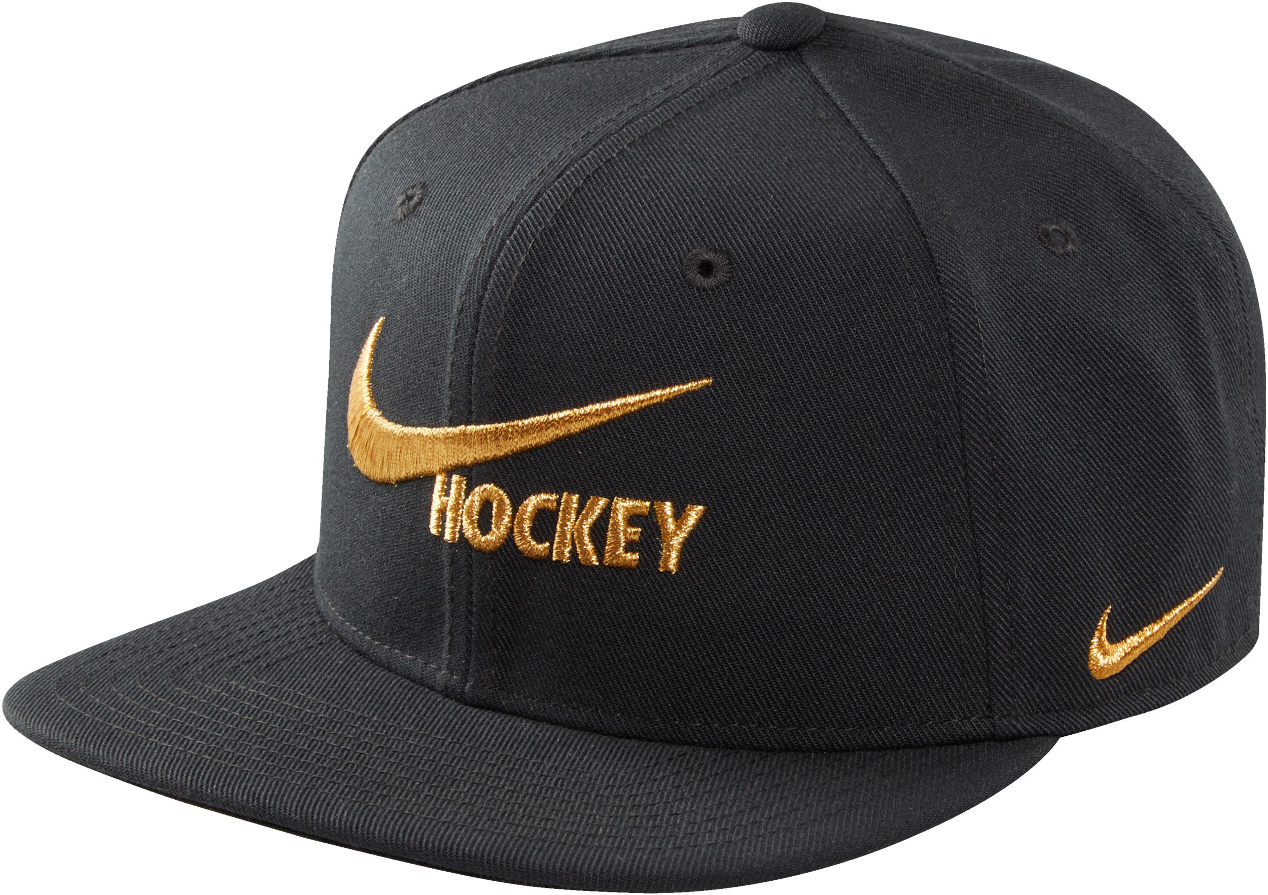 Nike Pro Boys' Hockey Flatbill Cap Front_Angled_Left