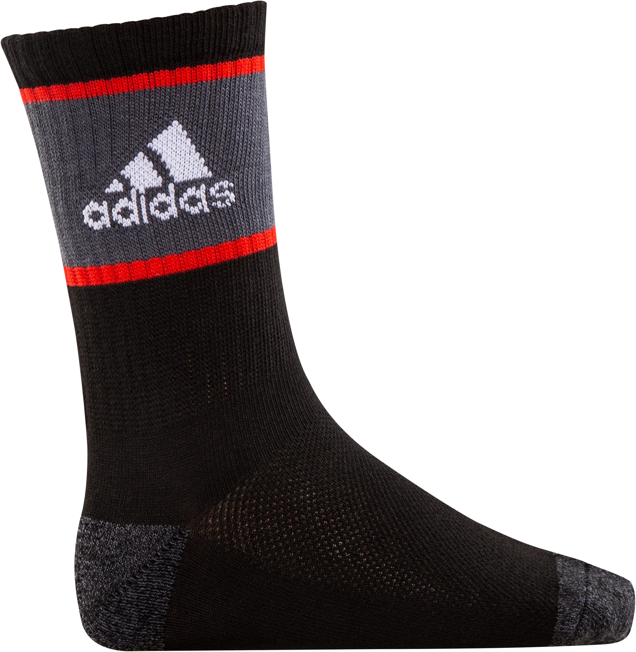 adidas Boys' Youth Badge of Sport Crew Socks - 6 Pack