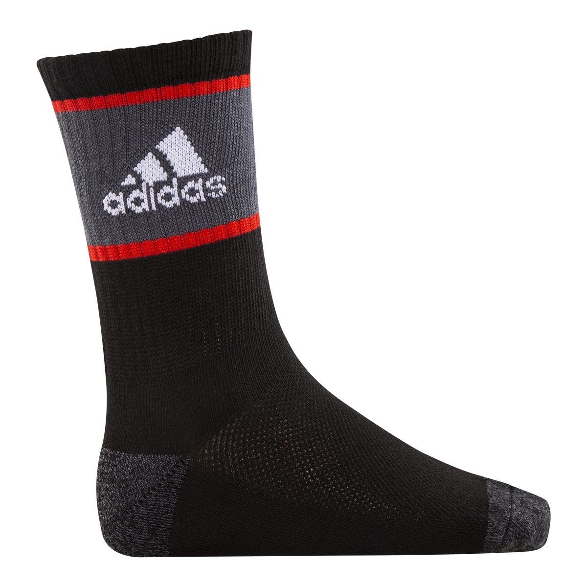 adidas Boys' Youth Badge of Sport Crew Socks - 6 Pack