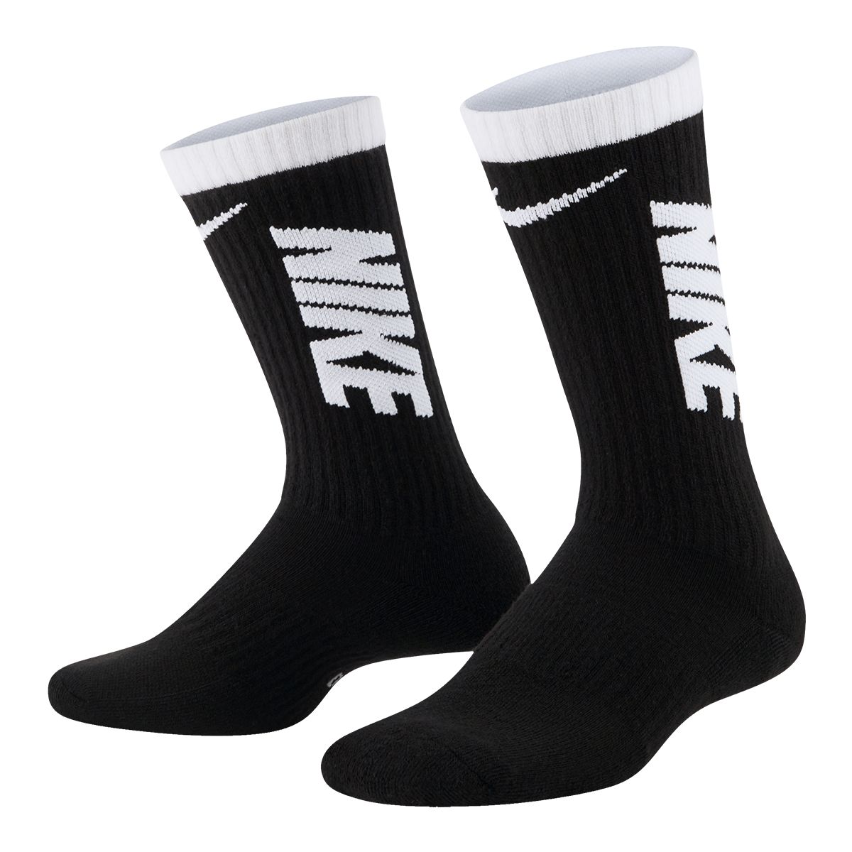 Nike Boys' Everyday HBR Cushioned Crew Socks - 3 Pack Composite_or_Mixed
