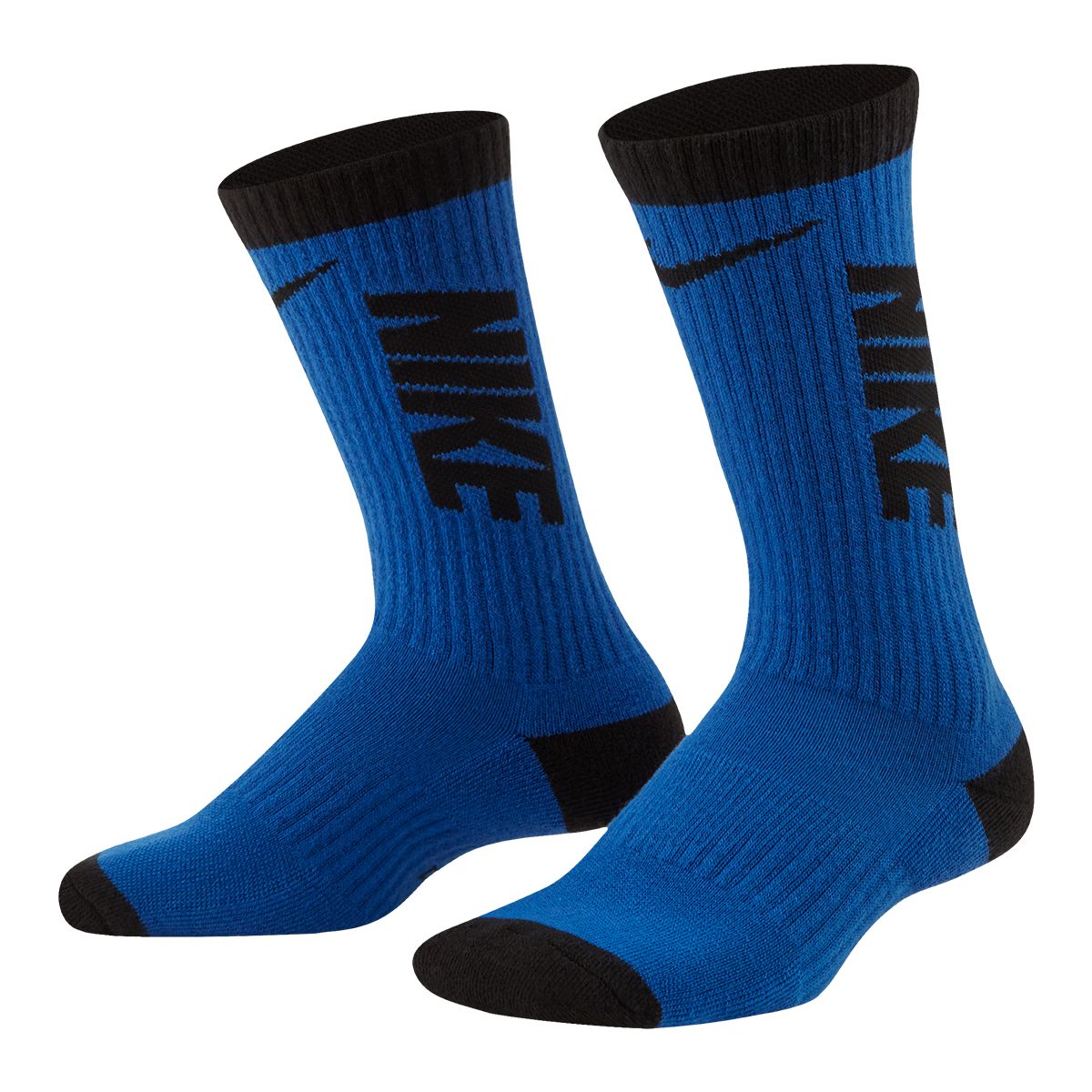 Nike Boys' Everyday HBR Cushioned Crew Socks - 3 Pack Composite_or_Mixed