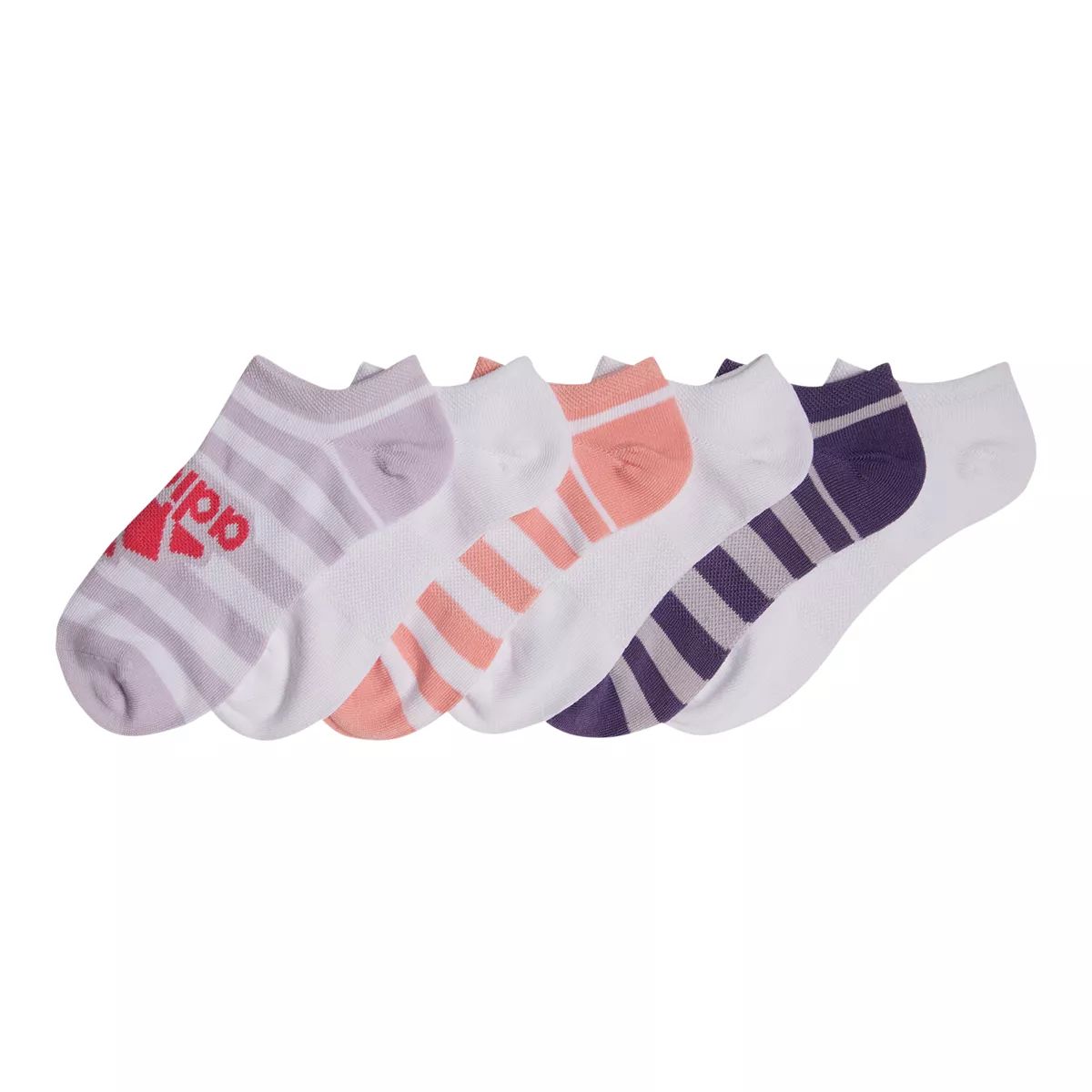 adidas Girls' Badge Of Sport No Show Socks 6-pk
