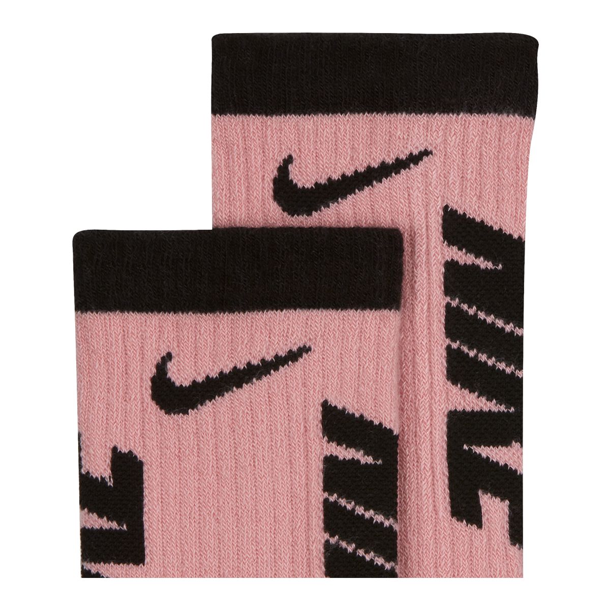 Nike Girls' Everyday Cushioned HBR Crew Socks - 3 Pack CloseUp