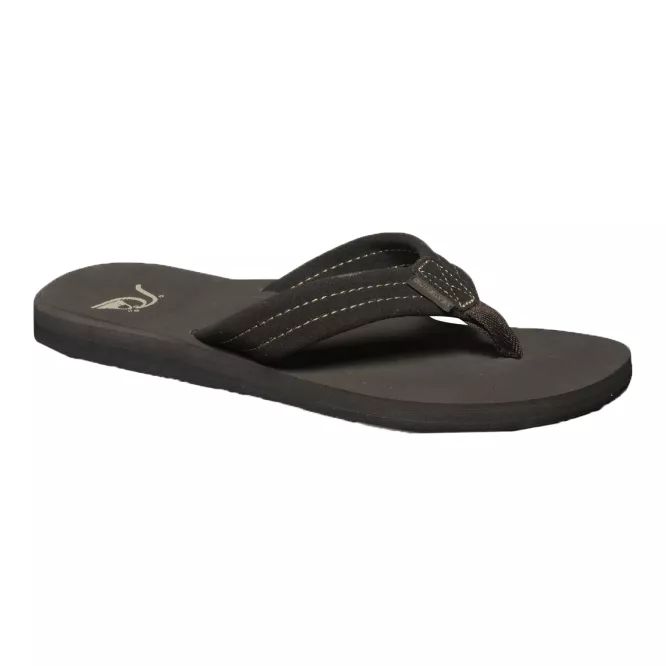Quiksilver Men's Carver Flip Flops/Sandals, Leather, Suede, Slip Resistant
