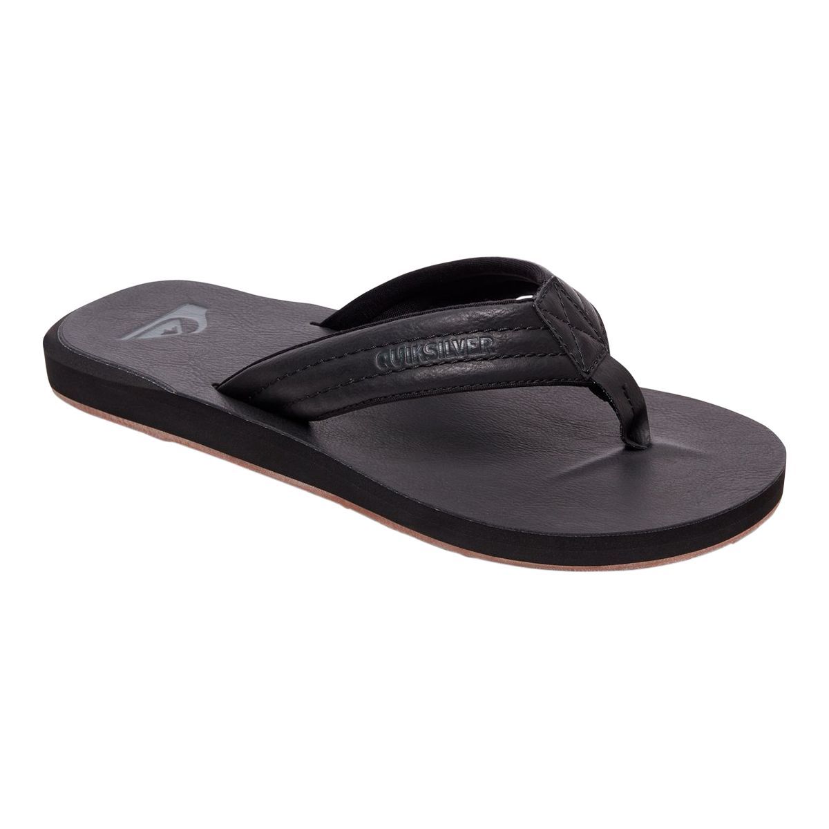 Image of Quicksilver Men's Carver Nubuck Flip Flop Sandals