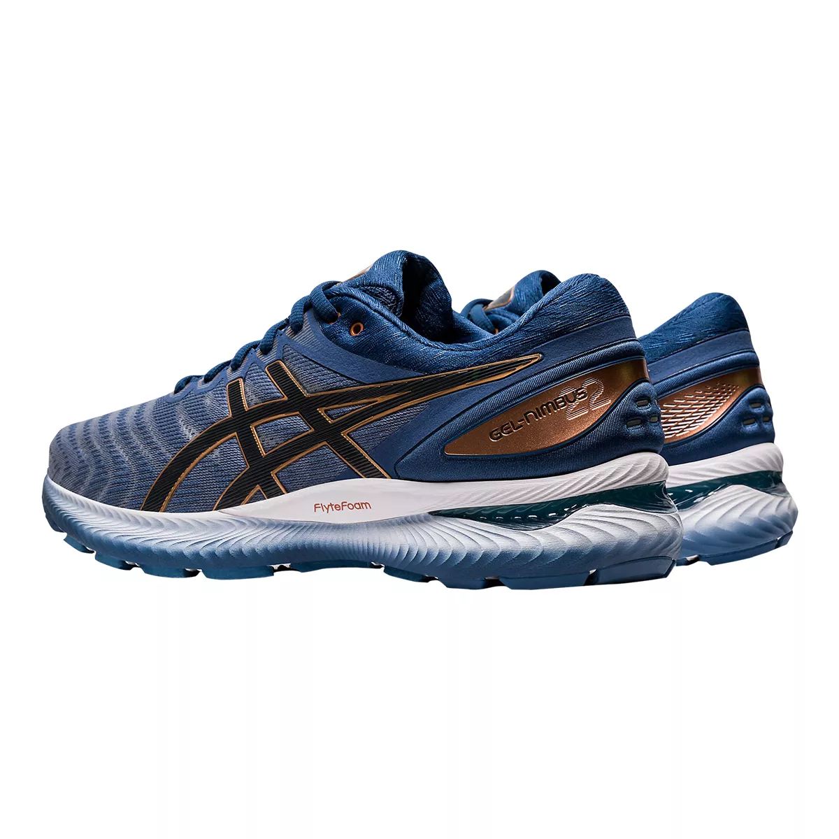 ASICS Men's Gel Nimbus 22 Running Shoes - Blue/Grey