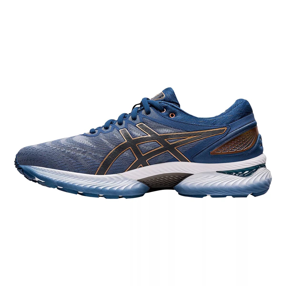 ASICS Men's Gel Nimbus 22 Running Shoes - Blue/Grey