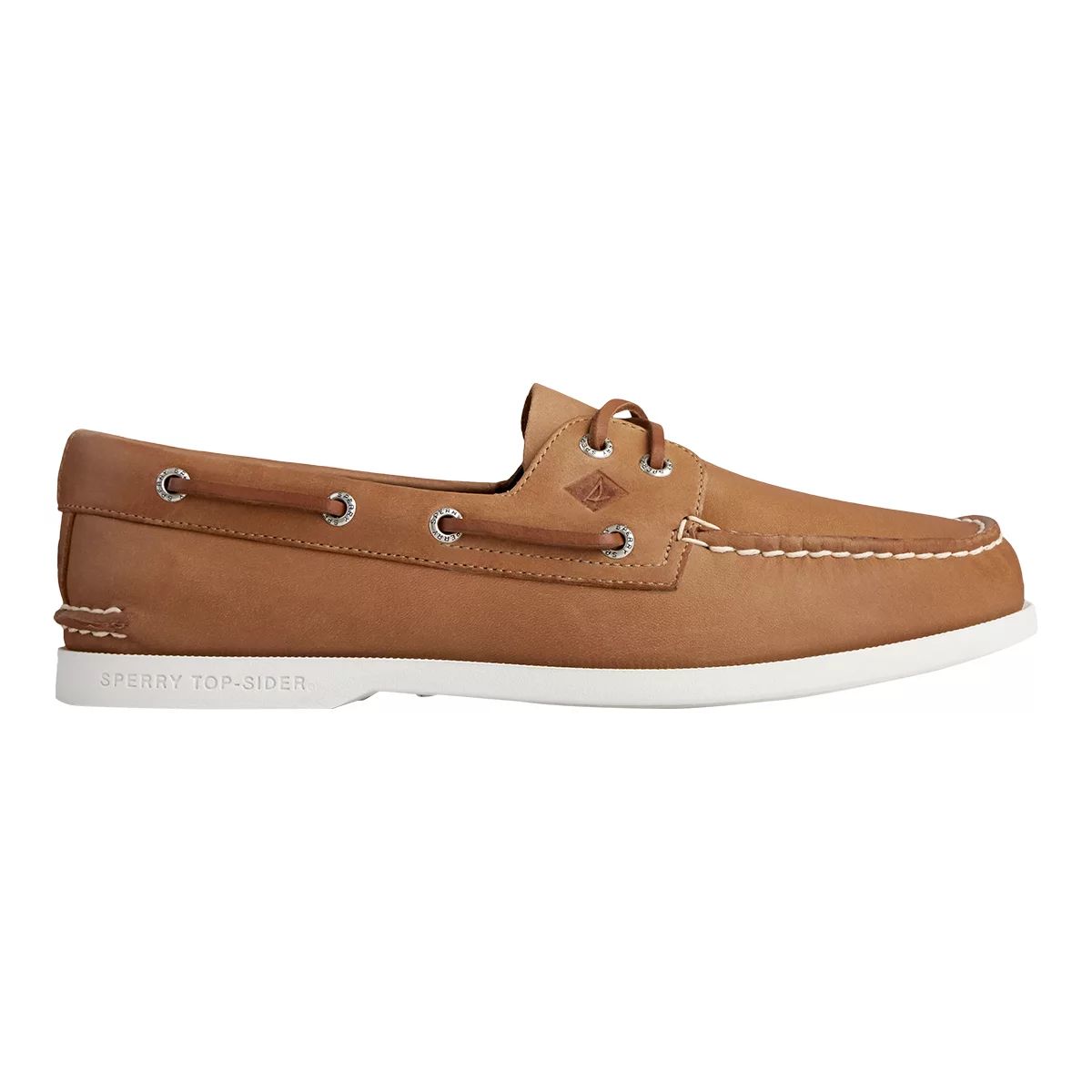 Image of Sperry Men's 2-Eye Plushwave Leather Boat Shoes