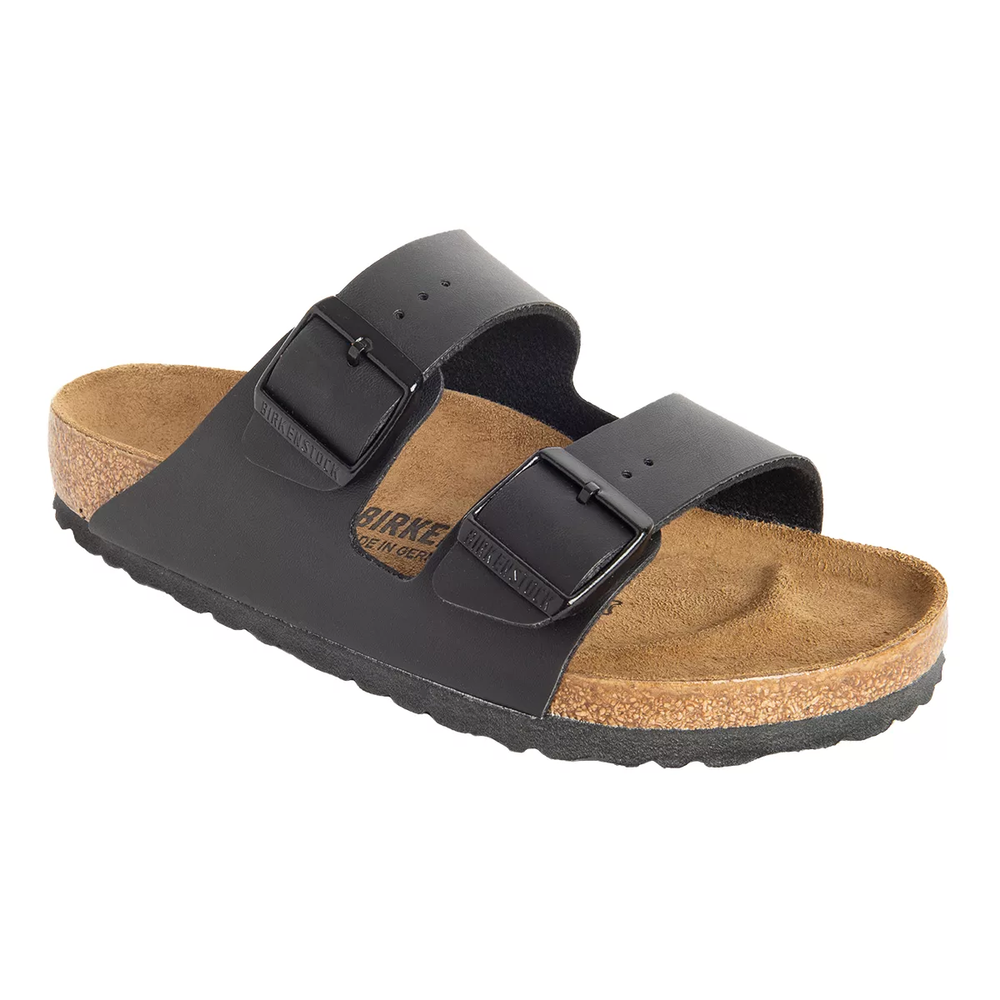 Birkenstock Men s Arizona Birko Flor Two Strap Slides Sandals Leather