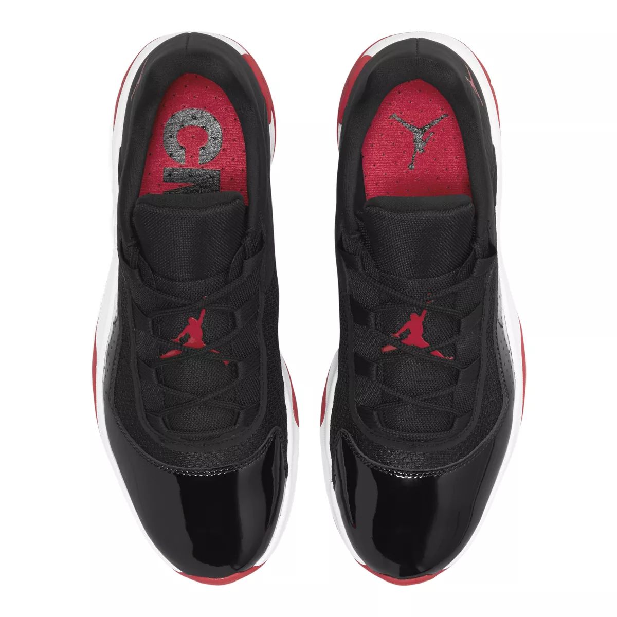 Jordan 11 black hot sale low top