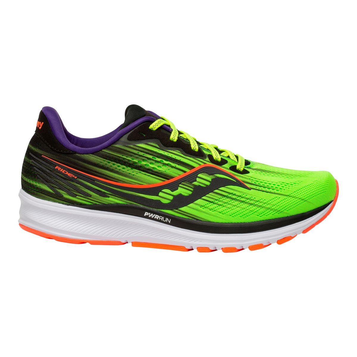 Saucony Men's PWRRUN Ride 14 Running Shoes, Breathable, Slip On