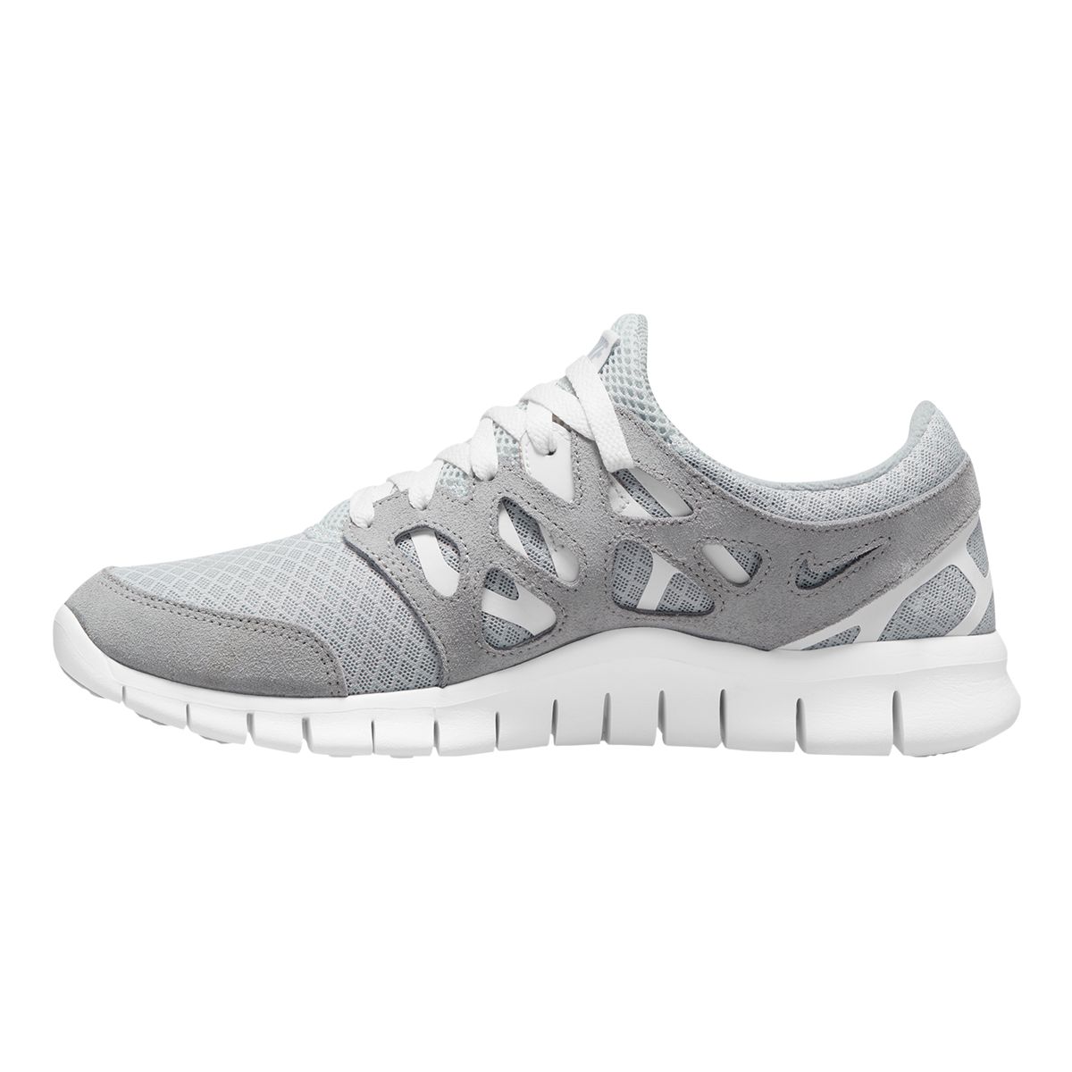 Nike running free hot sale run trainers in silver