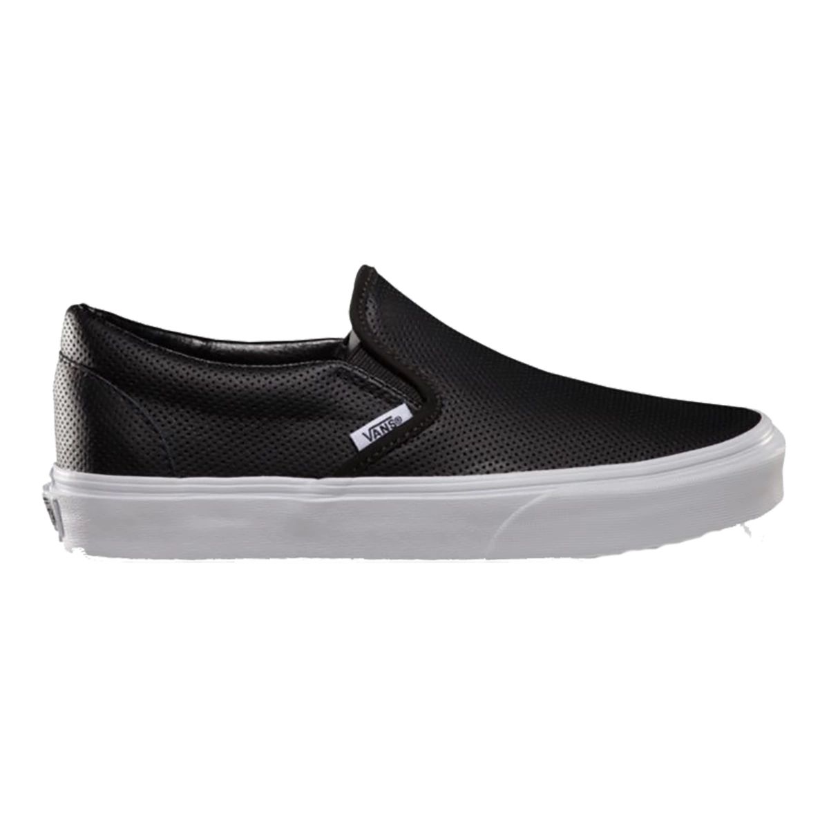 Vans Women's Classic Slip-On Perforated Leather Skate Shoes