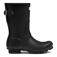 Hunter Women's Original Back Adjustable Rubber Rain Boots, Short, Waterproof, Outdoor Side_Right