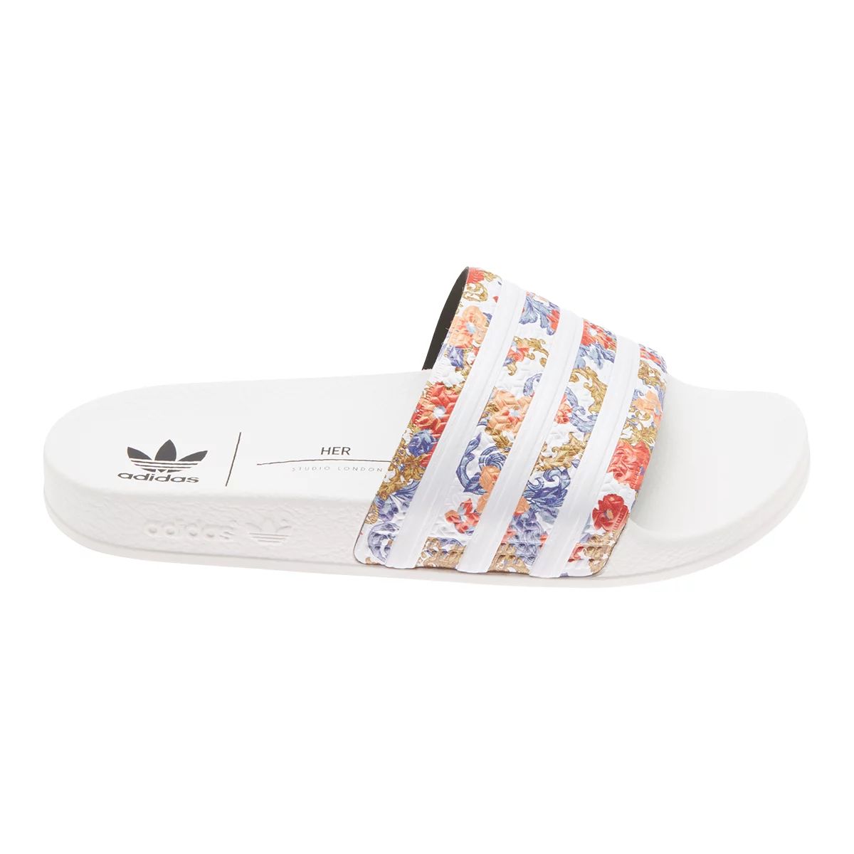 Adidas floral slides online