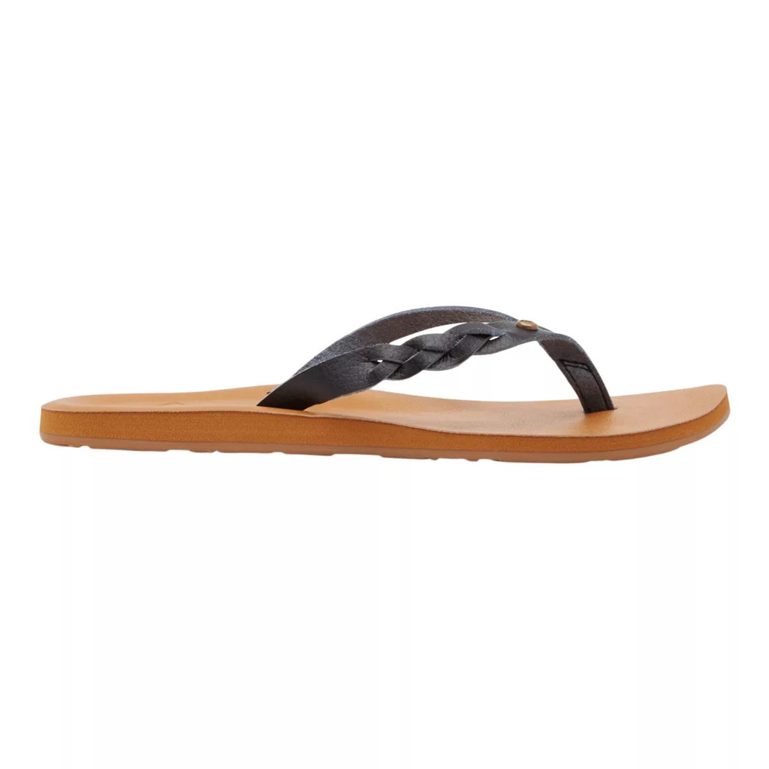 Roxy Women's Liza IV Faux Leather Comfortable Flip Flops/Sandals ...