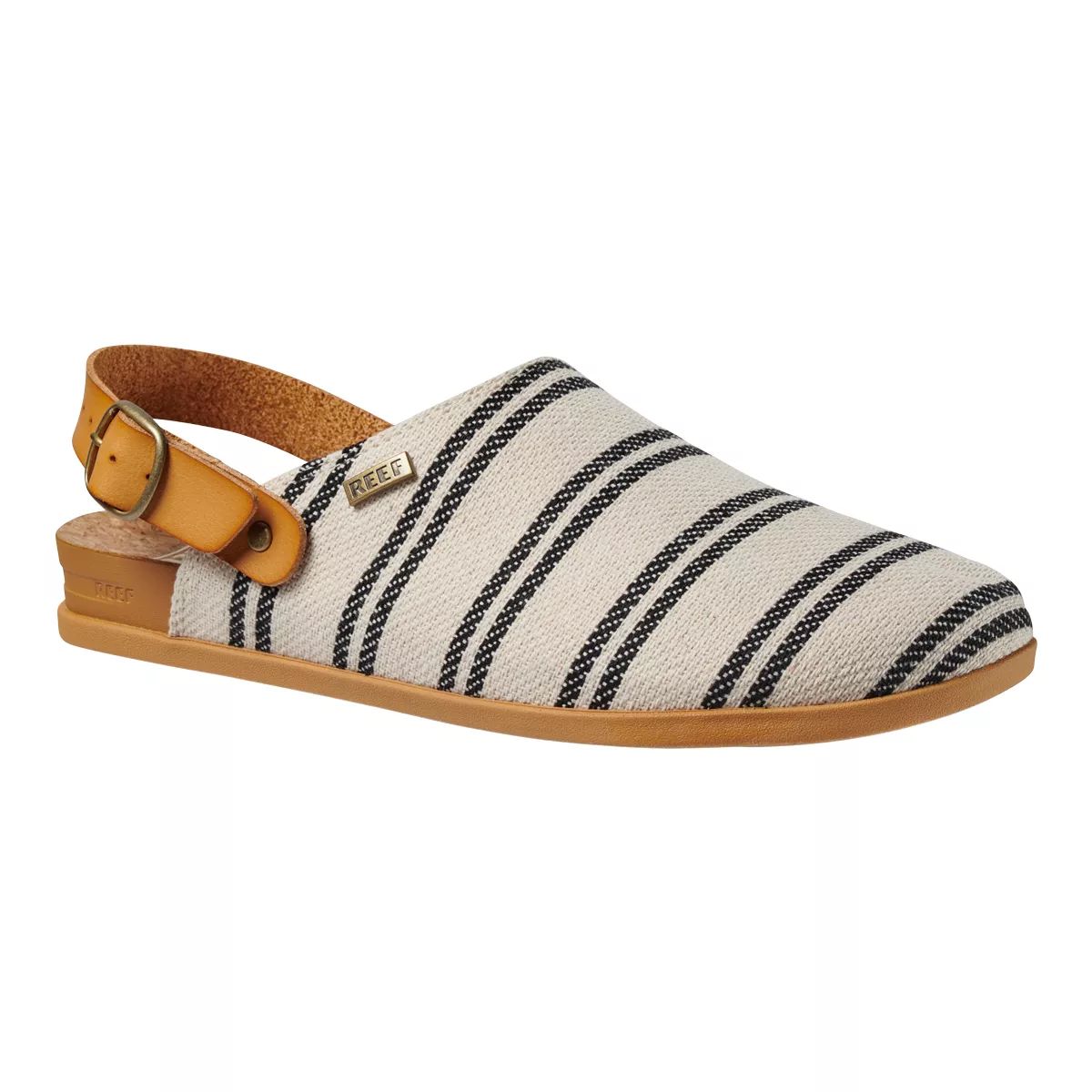 Reef Women's Sage TX One Strap Clogs, Leather, Vegan