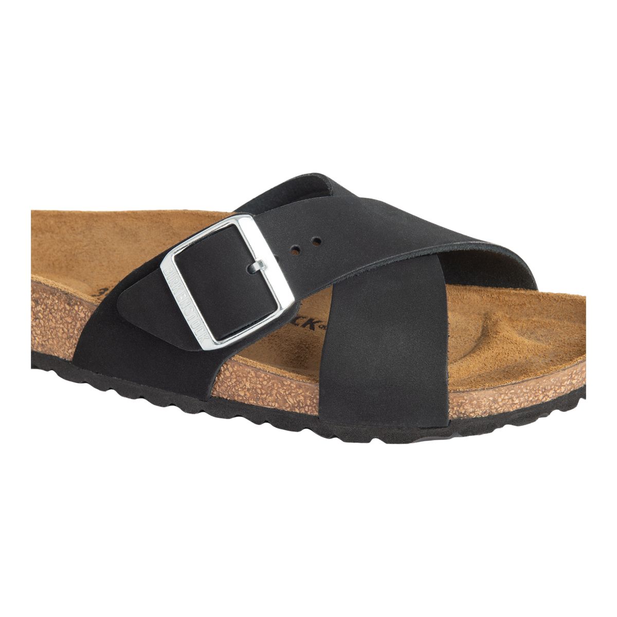 Birkenstock Women's Sienna Two Strap Slides/Sandals, Narrow Fit, Leather, Comfortable