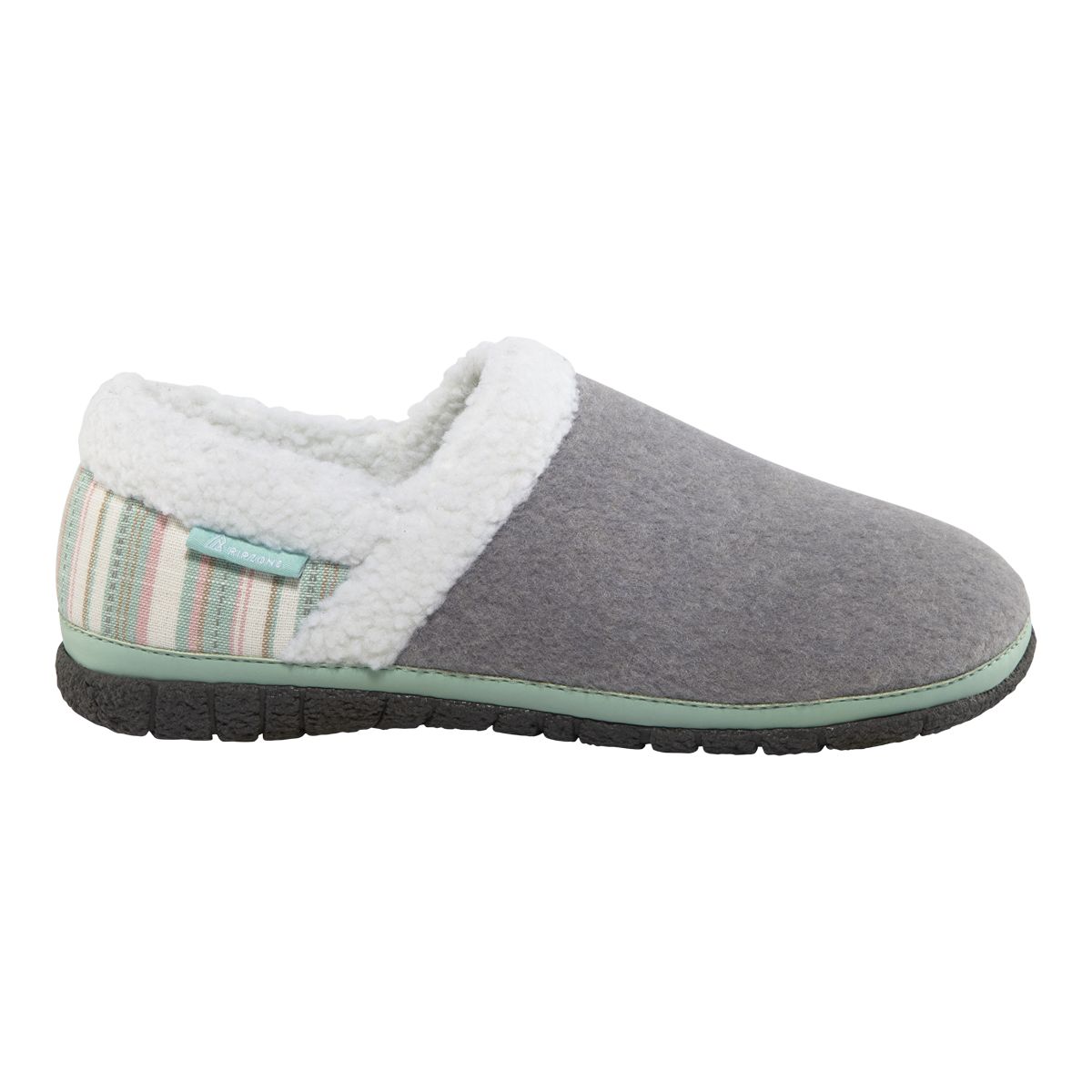 Ripzone Women's Shiloh Slippers Slip On Closed Heel Memory Foam Canvas Wool