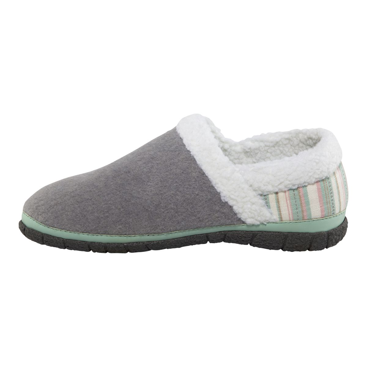Ripzone Women's Shiloh Slippers, Slip On, Closed Heel, Memory Foam, Canvas, Wool
