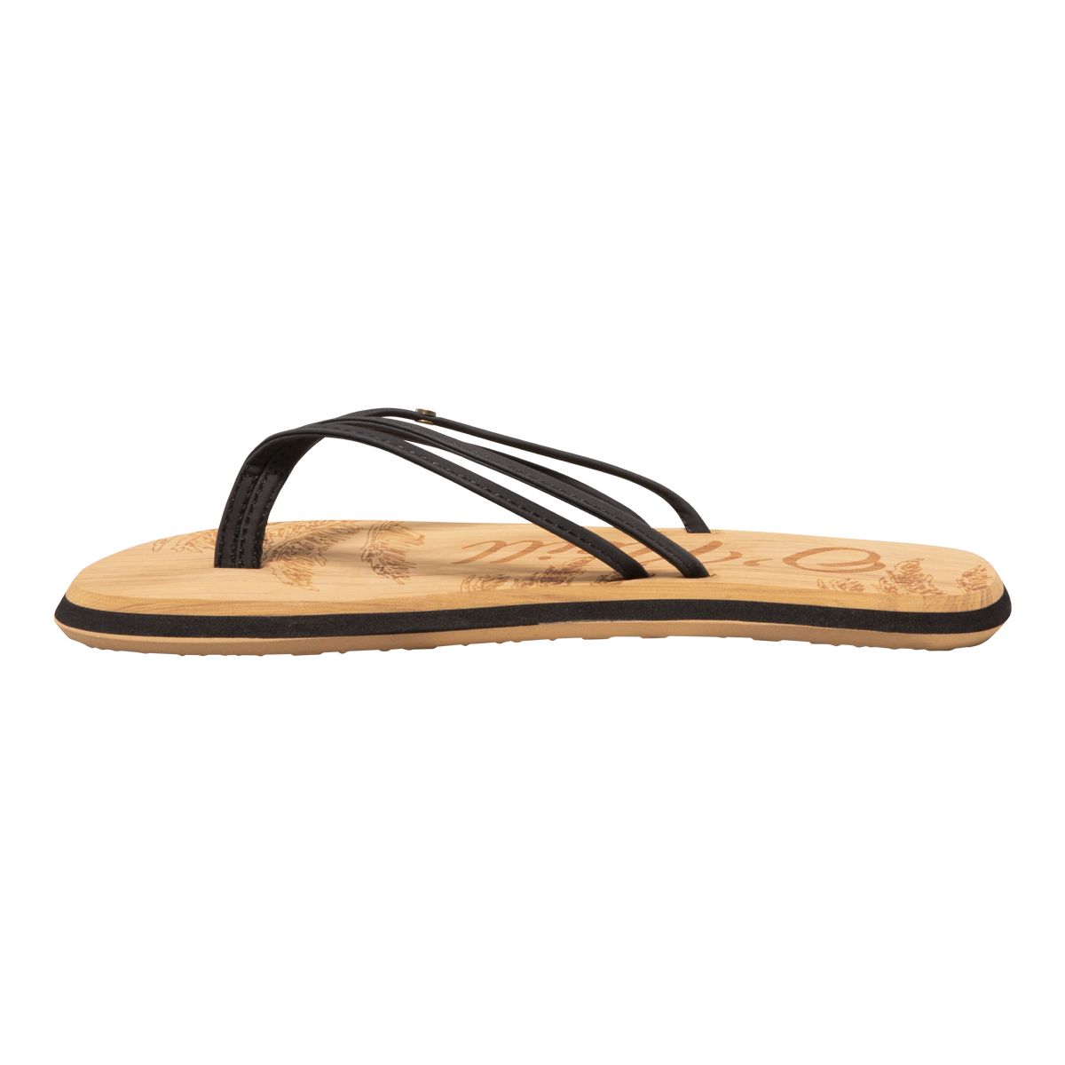 O'Neill Women's Ditsy Triple Strap Slip-On Sandals
