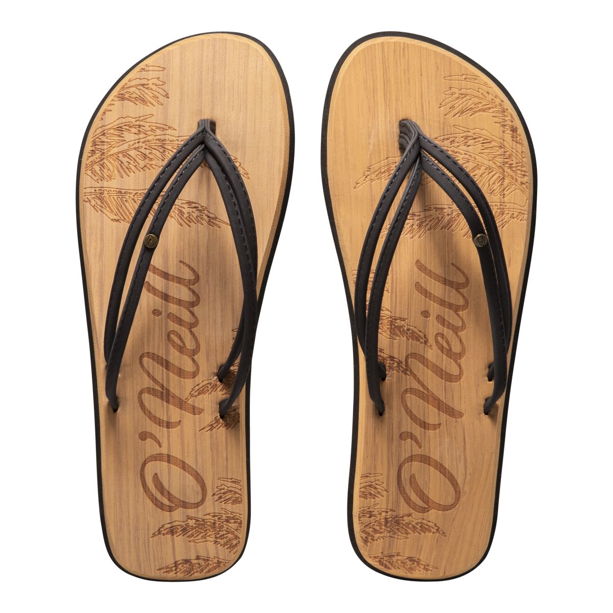 O'Neill Women's Ditsy Triple Strap Slip-On Sandals