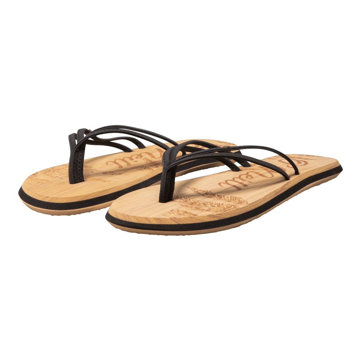 O'Neill Women's Ditsy Triple Strap Slip-On Sandals