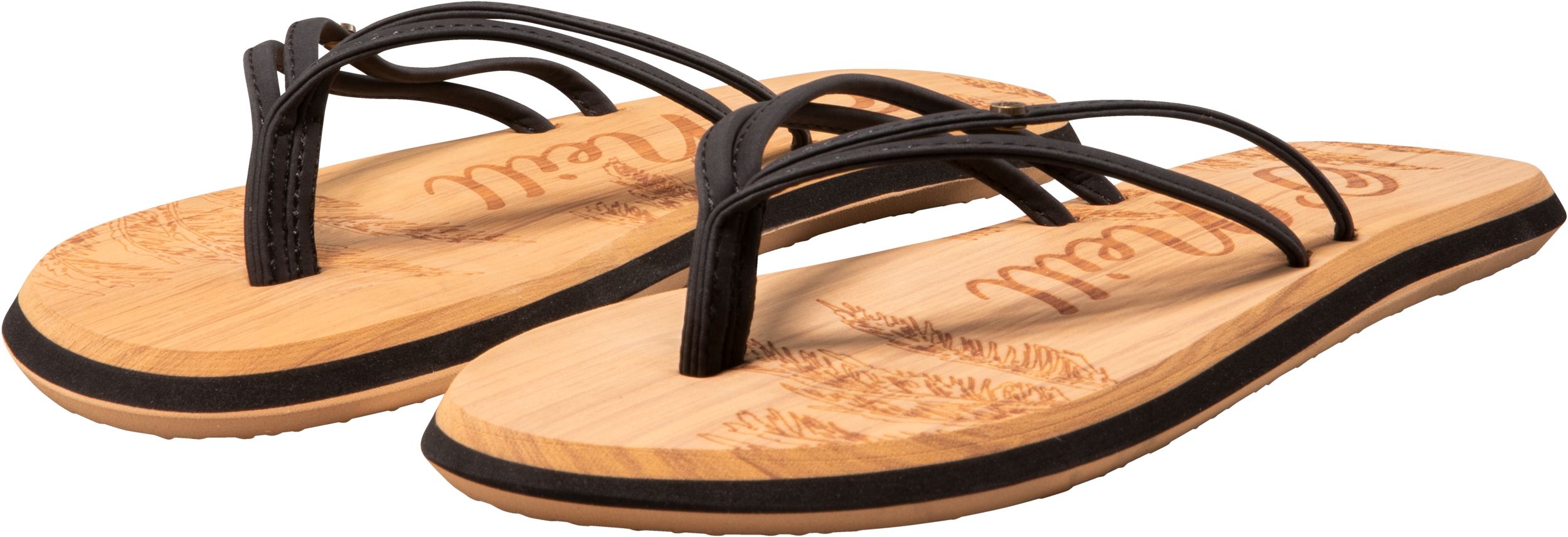 O'Neill Women's Ditsy Triple Strap Slip-On Sandals