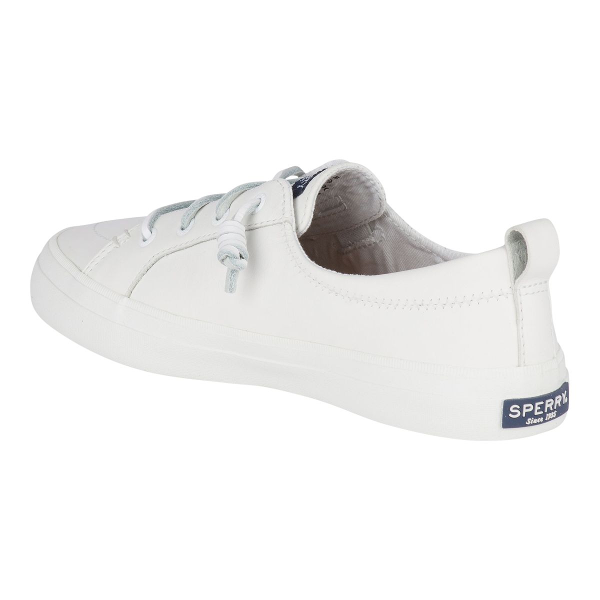 Sperry women's white leather on sale sneakers