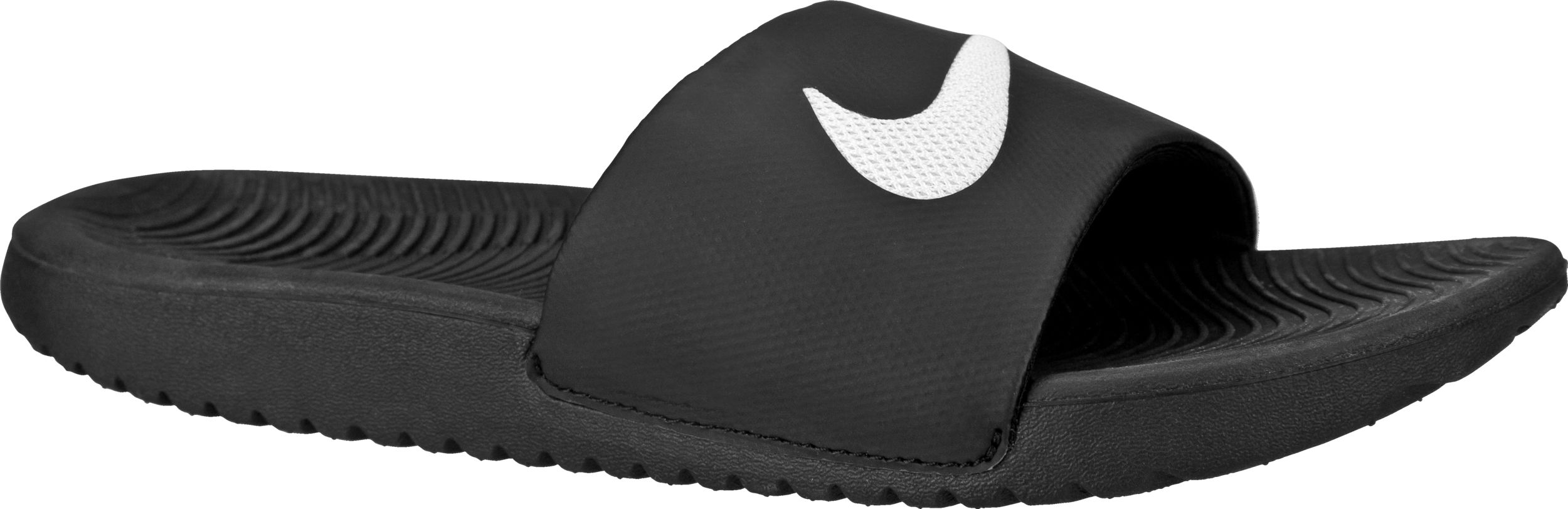 Nike kawa slide women's on sale black