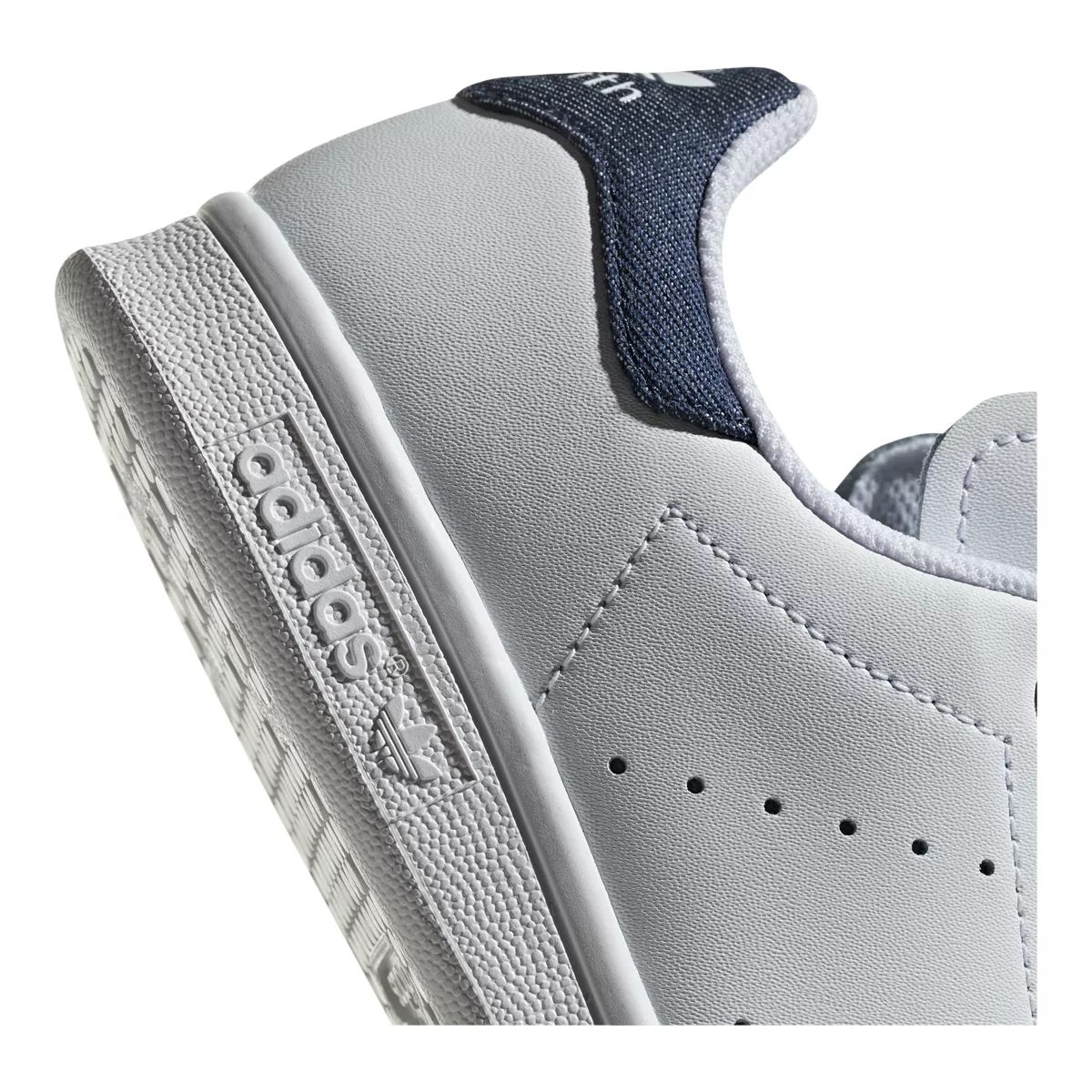adidas Girls' Stan Smith Grade School Shoes - White/Pink