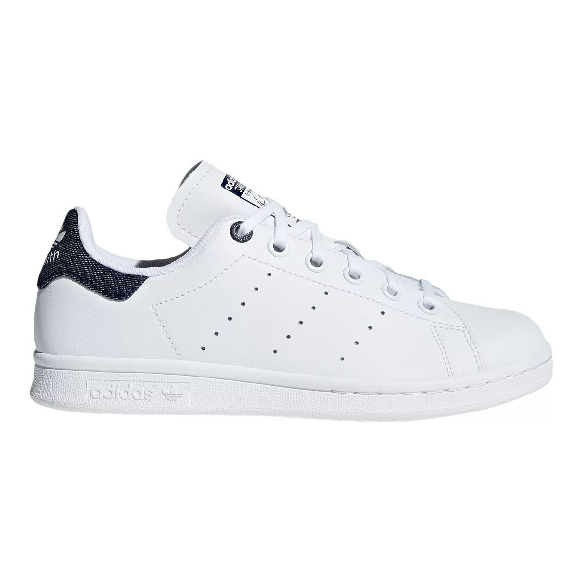 adidas Girls' Stan Smith Grade School Shoes - White/Pink