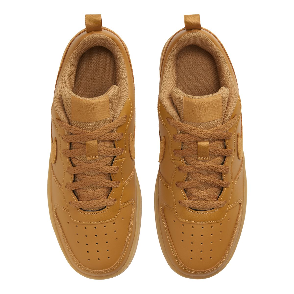Nike Kids' Grade School Court Borough 2 Shoes, Boys, Low Top, Basketball, Leather